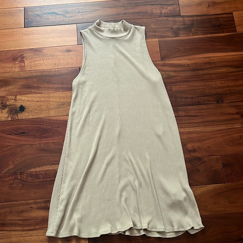 Sleeveless Mock Neck Dress